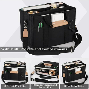 Bolso de <span class=keywords><strong>momia</strong></span> de lona resistente, bandolera de varios compartimentos, bolso impermeable para compras de viaje en casa - Product Image 4