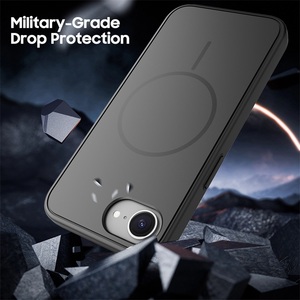 ฝาครอบโทรศัพท์มือถือ PC ผิวขุ่นเคสโทรศัพท์มือถือระบบแม่เหล็กไร้สายแบบบางพิเศษสำหรับชาร์จ iPhone 16E - Product Image 4