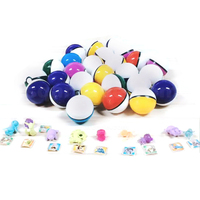 En gros Pas Cher En Plastique Dessin Animé Anime 45mm 47mm 50mm 65mm 70mm Mini Dessin Animé Gachapon Oeuf Boule Capsule Jouet Capsule Anglais