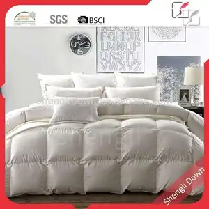 Luxury Down Comforter Washed White Velvet King Bed Comforter High Quality Material Filled Down Comforter