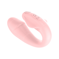 10-Gang USB-Aufladbarer Silikon Wasserdichter Rosa Kleiner Delfin Ferngesteuerter Tragbarer Vibrator für Frauen