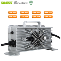 Chargeur de batterie au lithium LiFePO4 LFP 96V 10A 12A 109.5V 30S avec connecteur XT60, prise EU