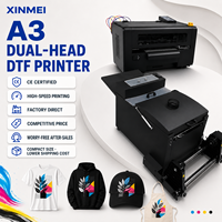 Printer DTF Kompak 12 Inci Langsung dari Pabrik Set Lengkap 30cm Printer Dual Head dengan Pengocok Bubuk Otomatis Pengering Curing Bersertifikasi CE