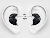 De natation ensemble dans Bouchons d'oreille avec noir boîte d'emballage élégant silicone protection auditive Bouchons d'oreille avec gauche et droite conception