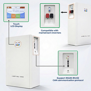 Batería de Pared de 51.2V 200Ah LiFePO4, 48V 10.24kWh, Almacenamiento de Energía Solar, Paquete de Iones de Litio con BMS Inteligente para Uso Doméstico y Comercial - Product Image 4