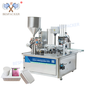 Bespacker Hoàn toàn tự động hai đầu dán quay loại nhựa mật ong muỗng chân không điền đóng nắp niêm phong máy gỗ trường hợp - Product Image 1