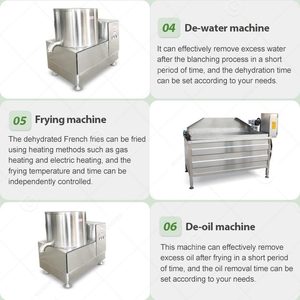 Línea de Producción Comercial Automática de Papas Fritas y Chips de Frutas, Apilable, 500KG/hora - Product Image 4
