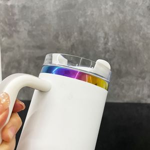 Paquete de 20 Vasos Térmicos Personalizados con Logotipo, Recubiertos en Color Arcoíris, H2.0 de 40 Onzas, con Compartimento para Efectivo, Llaves, Objetos de Valor y Refrigerios - Product Image 4