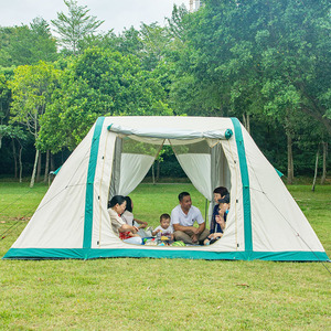 Randonnée en plein air <span class=keywords><strong>camping</strong></span> deux chambres tente familiale Village 13 tente automatique tente Bar à ressort - Product Image 3