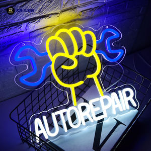 Vente flash : Lumière <span class=keywords><strong>néon</strong></span> <span class=keywords><strong>LED</strong></span> 3D pour garage automobile, 120 000 lumens, intensité réglable, pour <span class=keywords><strong>atelier</strong></span> de réparation automobile, garage automobile, décoration murale - Product Image 2