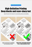 4x6 Wireless Label Thermal Printer Usb Bluetooth Desktop Sticker Waybill Shipping Label BarcodeThermal Receipt Printer