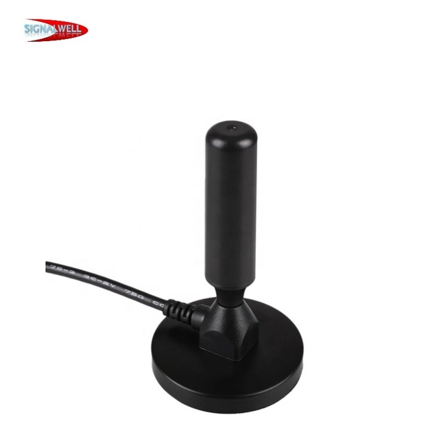 DVB-T 4K 1080P VHF UHF DVB T2 Digital TV Antenna Indoor 5dBi Gain 3M RG58 Cable