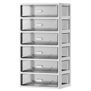 Transparent Desktop Storage Cabinet <b>Drawer</b> Style Multi Layer Organizer For Stationery Cosmetic Storage - Product Image 3