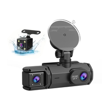 Caméra de tableau de bord de voiture à trois canaux 1080P, interconnexion mobile WiFi, vision nocturne, enregistreur vidéo DVR pour voiture
