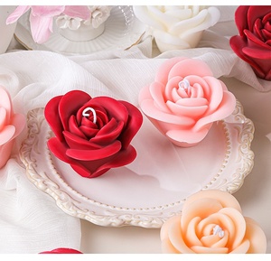 Ambiente <span class=keywords><strong>de</strong></span> San Valentín Aromaterapia vela Rosa hecha a mano con regalo <span class=keywords><strong>de</strong></span> cumpleaños Aromaterapia Rosa vela perfumada - Product Image 5