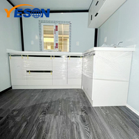 Casa Contenedor Plegable y Expandible de 20 pies, Moderna y de Lujo, Prefabricada, con Baño y Cocina, Resistente a Terremotos, para Florida