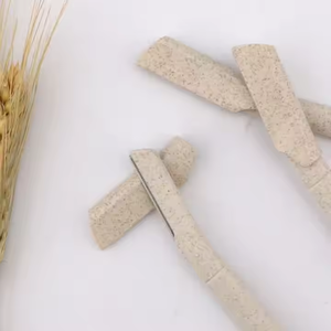 סכין גילוח אקולוגי מתכלה לנשים, עשוי קש חיטה, להסרת שיער פנים וגבות, מכונת גילוח לגבות לנשים, קוצץ גבות לנשים - Product Image 5