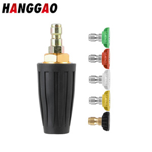 Pistolet à eau haute pression avec buse 1/4 à connexion rapide en alliage d'aluminium noir pour lavage de voiture - Product Image 2