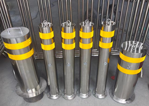 Tùy chỉnh thép không gỉ cố định đường Đống phản chiếu cột di chuyển thép không gỉ xe Stopper chống va chạm cột - Product Image 3