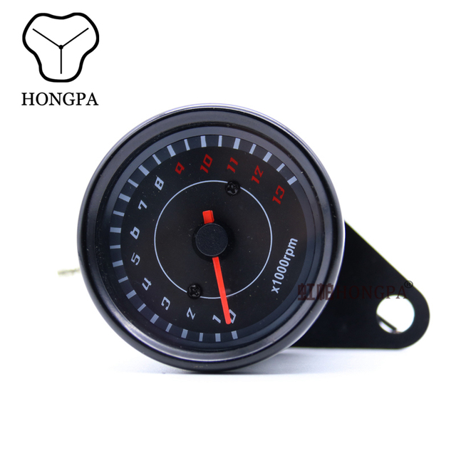 Universal Motorcycle 13000RPM Speedometer Tachometer Gauge for Honda Cg GN Cafe Racer Motorcycle Meter