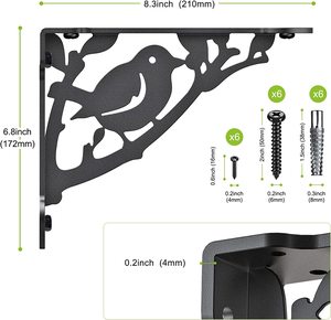 SELEWELL Custom Single Slot Wall Shelf Bracket OEM Suportado Metal Prateleira Suporte com Ferro L Hanger Wall Mount Aço Suportes - Product Image 2