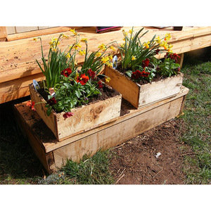 Bois de cèdre Jardinières Boîte Vintage Plateau Décoratif fit pour <span class=keywords><strong>La</strong></span> <span class=keywords><strong>Maison</strong></span> Bureau Étagère Fenêtre Petite Caisse En Bois - Product Image 3