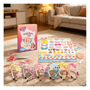 Creative DIY Headwear Set Children <b>Rainbow</b> Mermaid <b>Sequin</b> Bow Flower Decoration School Prize Gift Toy Supplies - Product Image 3