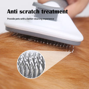 شعر الكلب والقط مفتاح واحد إزالة الشعر مشط التنظيف الذاتي تدليك الحيوانات الأليفة ذرف مزيل الاستمالة الحيوانات الأليفة - Product Image 5
