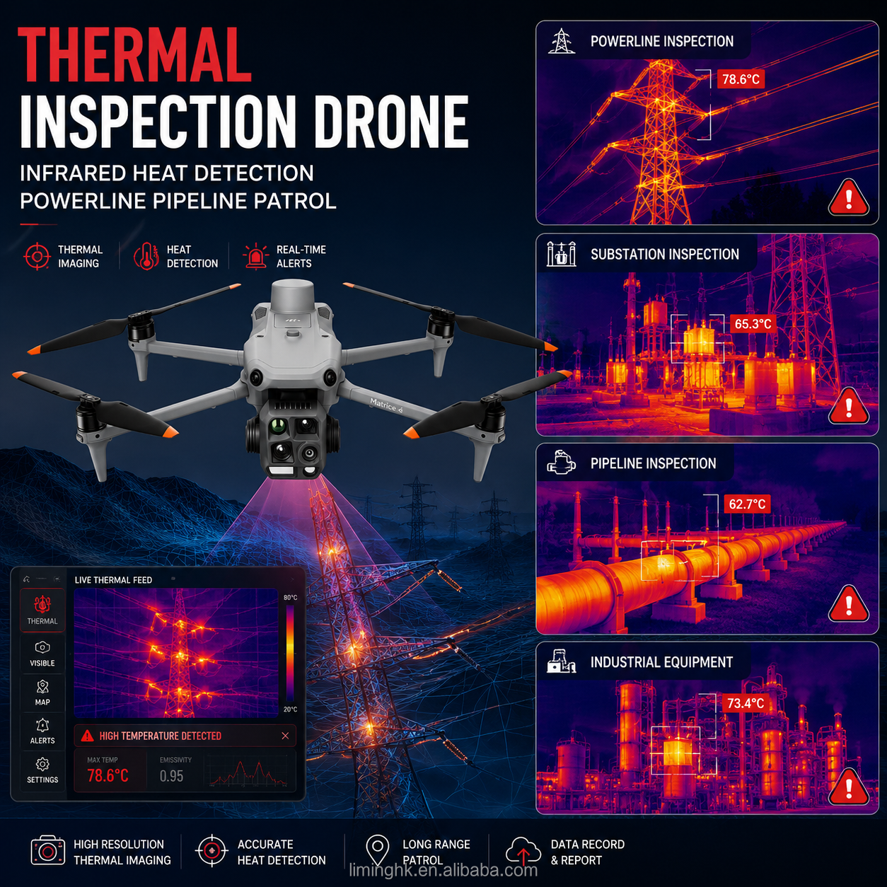 Drone d'inspection thermique Matrice 4T