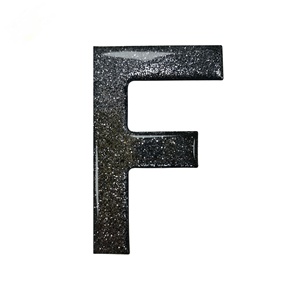 Pegatina de fibra de carbono epoxi de fuente Charles Wright UK, pegatina de número de LETRA DE Gel de cúpula negra para coche - Product Image 4