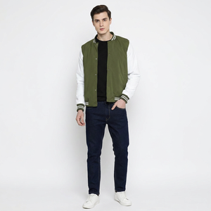 <b>Men's</b> <b>Jackets</b> Varsity <b>Man</b> <b>Jackets</b> Custom Logo Wool Varsity Custom <b>Man</b> <b>Jackets</b> Blank <b>Long</b> Sleeve Red Varsity <b>Jacket</b> for <b>Man</b> OEM - Product Image 1