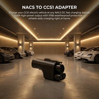 Nouvel adaptateur de charge rapide DC NACS vers CCS1 500A 1000V IP66 étanche pour Rivian pour Hyundai Kia EV