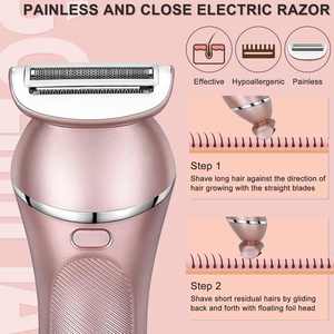 <span class=keywords><strong>Rasoir</strong></span> électrique rechargeable USB 3 en 1 pour femmes, <span class=keywords><strong>rasoir</strong></span> <span class=keywords><strong>intime</strong></span> et tondeuse corporelle pour femmes - Product Image 4