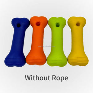 Jouet à mâcher pour chien en forme d'os 24CM, design amusant de dessin animé, en mousse EVA écologique, jouet anti-ennui pour animaux de compagnie avec corde - Product Image 1