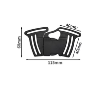 Stock BP 018 Modèle Chine Origine Ultra-léger Plastique Boucle de sécurité à trois points Harnais à cinq points Clip pour siège auto enfant
