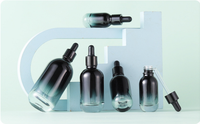 Flacon compte-gouttes en verre rose dégradé pour sérum de luxe, soin de la peau, huile capillaire, 5 ml, 10 ml, 15 ml, 30 ml, 100 ml avec compte-gouttes