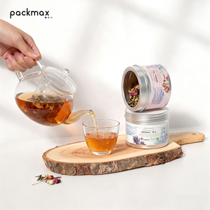 120g Food Grade Airtight Aluminum Can for Oolong <b>Tea</b> Herbal <b>Tea</b> Storage - Empty Custom Tin <b>Box</b> Wholesale - Product Image 2