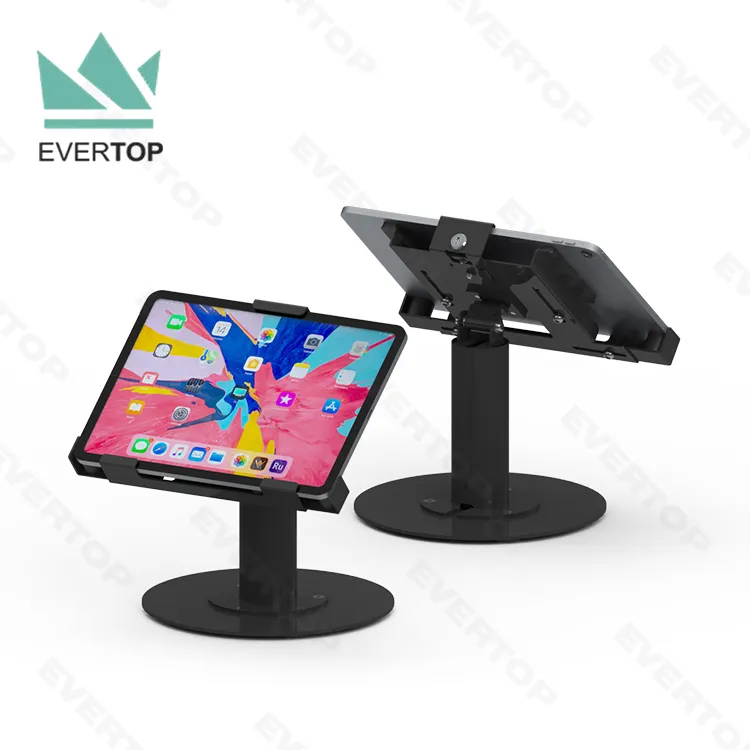 LST11-E Universal 3-Arm Lock Tablet Koisk display stand 7.9-11" for iPad Touch Screen Kiosk Display Holder Stand Secure Desktop