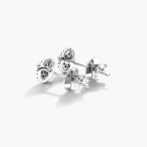 Premium 925 Sterling <b>Silver</b> Moissanite Diamond <b>Stud</b> <b>Earrings</b> Brilliant Luxury Fine Jewelry for Women Wedding Anniversary - Product Image 3