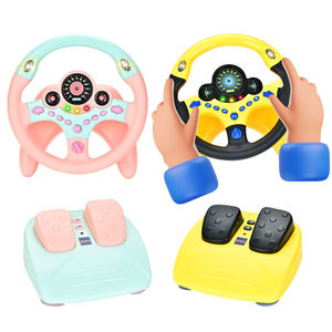 Jeu de Simulation de Conduite Sensoriel pour Enfants : Volant Électrique et Pédale d'Accélérateur/Frein avec Ventouse pour Tout-Petits - Product Image 1