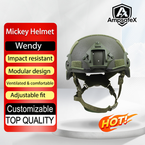 Casque en fibre de verre personnalisé Mich pour l'entraînement en extérieur, nouvelle version améliorée, casque tactique léger en FRP avec accessoires Wendy pour le sport équestre - Product Image 1