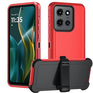 Clip de cinturón resistente y resistente, funda de teléfono de PC de plástico duro de TPU suave para Motorola <span class=keywords><strong>Moto</strong></span> <span class=keywords><strong>G</strong></span> Stylus 5G 2025, funda protectora para teléfono con soporte - Product Image 3