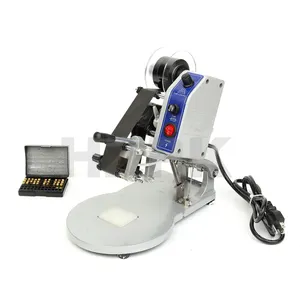 HZPK DY8 Manual Hand Color Ribbon Hot Inkjet Hot Stamping Foil Date And Printing Coding Machine