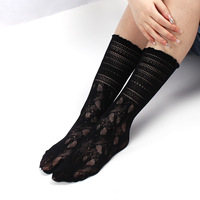 Chaussettes en résille sexy en dentelle et maille, fibres mélangées, élasticité extensible transparente, filet de cheville, chaussettes fines pour femmes