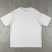 T-shirt Homme ODM vierge en mélange de lin, coupe décontractée et oversize, 200 g/m², anti-humidité, respirant, à manches courtes, style minimaliste pour le quotidien