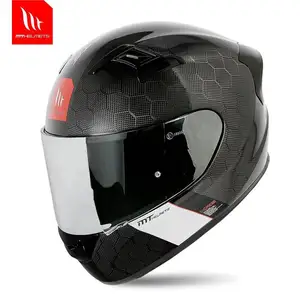 MT 브랜드 KRE 탄소 섬유 뱀 데칼 오토바이 헬멧 전체 얼굴 남성 여성 경량 소음 공제 레이싱 헬멧