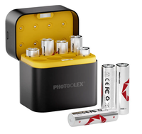 Ensemble de chargeurs de piles au lithium-ion rechargeables PHOTOOLEX 1,5 V AA, 3600 mWh, 1600 cycles, lot de 8