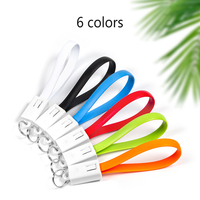 Cable de Carga Rápida USB 3A 2 en 1 de 20CM al por Mayor, Llavero con Logotipo Personalizado, Cargador USB Múltiple para Computadora, Banco de Energía, Teléfonos