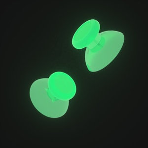 EXtremeRate Glow in Dark - Manettes analogiques vertes qui brillent dans le noir, remplacement des joysticks 3D pour la manette Nintendo Switch Pro - Product Image 1