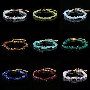 Bracelet coloré pour femme, bijoux en pierres précieuses, énergie curative, <span class=keywords><strong>améthyste</strong></span> naturelle, graviers de cristal, cadeaux - Product Image 5